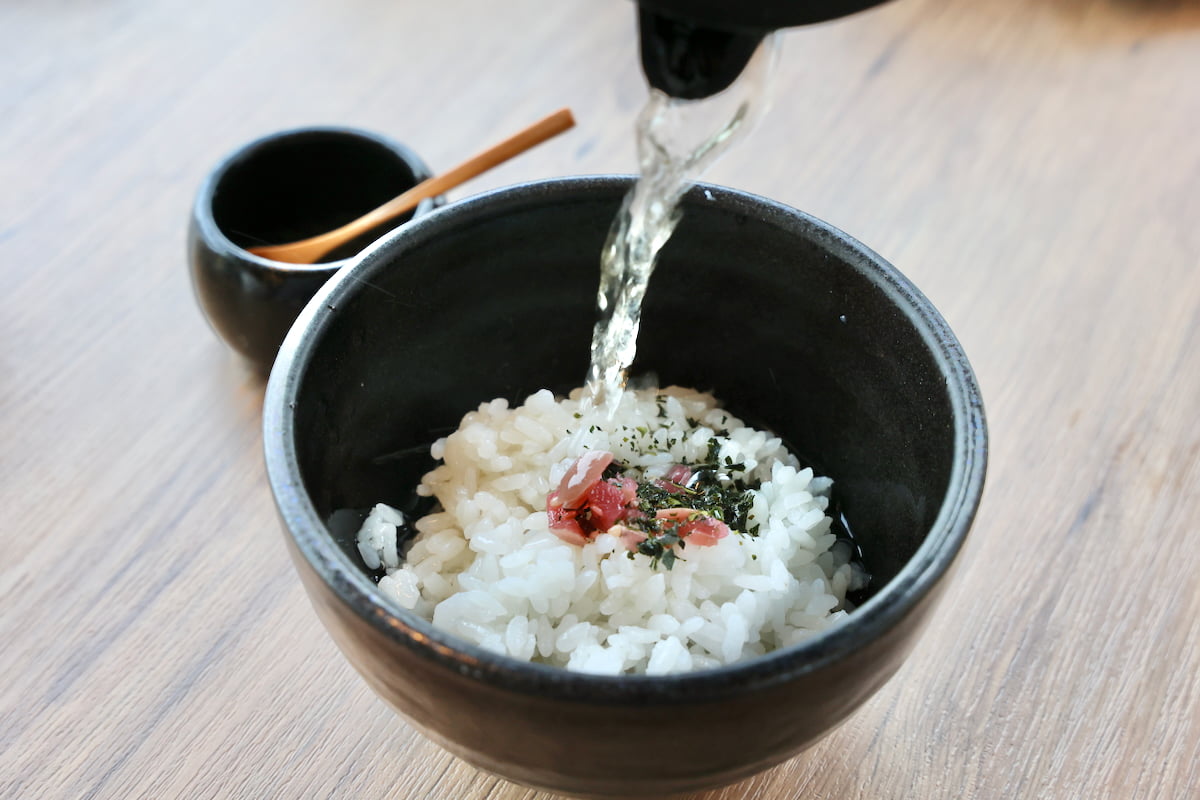 ご飯の締めには「だし茶漬け」