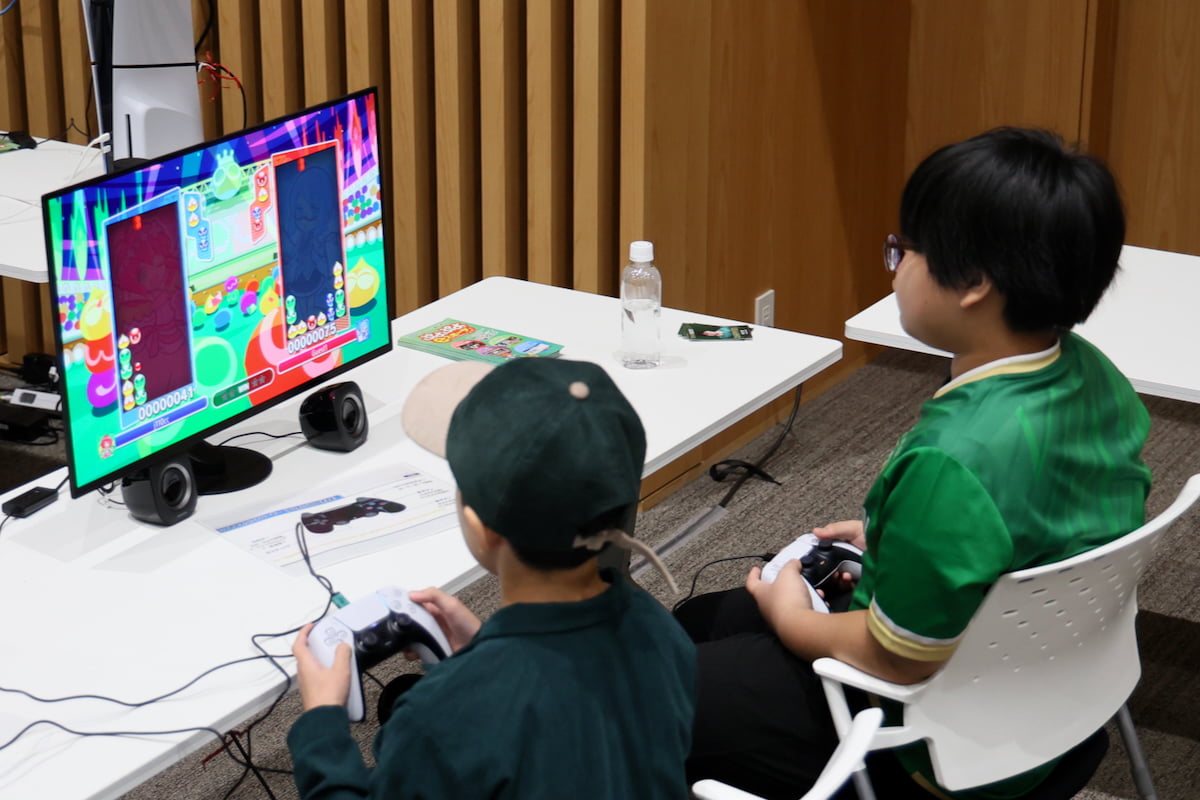 会場内の『ぷよぷよ』コーナー